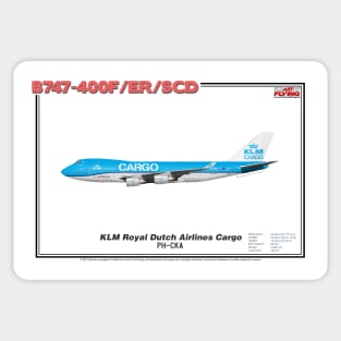 Boeing B747-400F/ER/SCD - KLM Royal Dutch Airlines Cargo (Art Print) Sticker